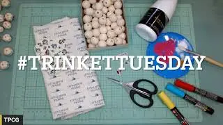 Как декупаж деревянных бусин с помощью ткани | Пошаговое руководство #trinkettuesday