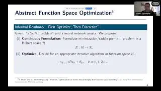 DDPS | &ldquo;Infinite Dimensional Optimization for Scientific Machine Learning&rdquo;