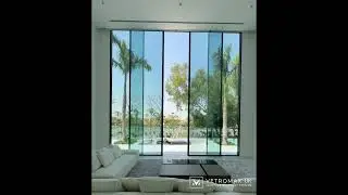 Vetromax | VetroSlide VS44 | Automatic Bi-Part Sliding Door at Luxury Private Villa, Jumeirah Island