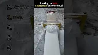 Ranking the Most Satisfactory Snow Removal  #asmr #snow #funny #odlysatisfying #ice #satisfying #fyp