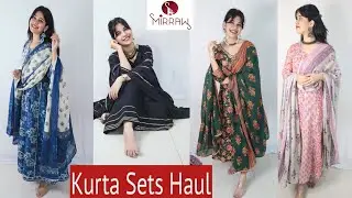 Best Kurta Set Haul | Beautiful and Affordable Festive Wear Kurta Sets | Mirraw Haul | Devyani Kale