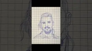 Comment j&rsquo;ai dessin&eacute; Uhtred de Bebbanburg (The Last Kingdom) au stylo #thelastkingdom