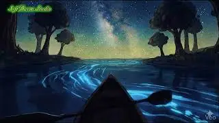 POV: Silent Night Kayaking on Bioluminescent Water | Deep Relax Music