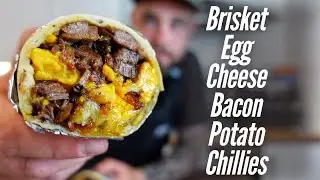 Brisket Breakfast Burrito! Perfect For Brisket Leftovers