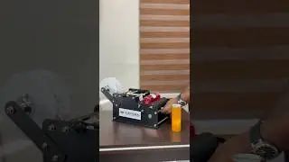 Low Cost Round Bottle Labelling Machine | Manual Sticker Labelling Machine by Plastoseal #labelling