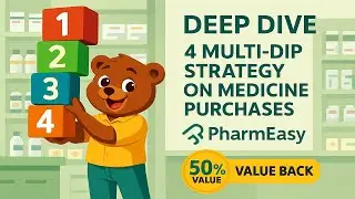 Secret 4 Dip Strategy to Save UP TO 50% on Medicines  HDFC SmartBuy + PharmEasy Hacks