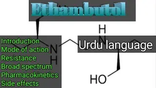 Ethambutol: first line drugs: anti-tubercular drugs: lecture 4: Urdu/Hindi