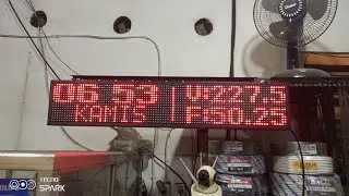Display Listrik Single Phase , ukuran 99x19cm.   ‎‎ #runningtext #jamdigital #digitaldisplay 