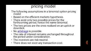 Binomial option pricing model