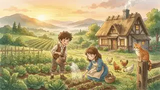 A Cozy Year on the Farm | Gardening, Cooking, Forest Exploration & Simple Living | Ghibli-Style