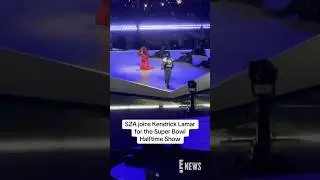 SZA joins Kendrick Lamar for the #SuperBowl Halftime Show. 😍