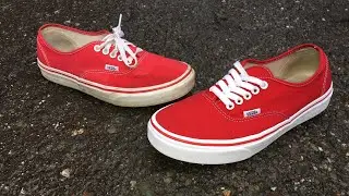 How to Clean Red Vans