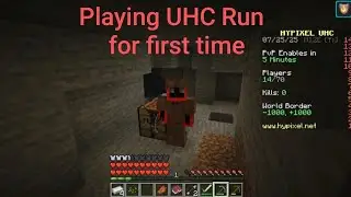 Playing UHC Run in Minecraft for first time! #video #challenge #minecraft 