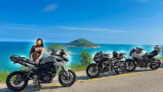 FUI PRA PRAIA DO RJ DE TRACER 900 S&Oacute; O CANO 😈