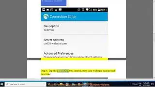 Set up WideVPN on Android via Cisco AnyConnect