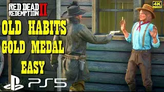 How to Beat Old Habits (Gold Medal) in RDR2 | Best Scenes Gaming