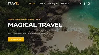 Responsive Travel Website Using HTML & CSS | Responsive Website Using HTML CSS  | Travel Web Design