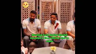 Hamdan bin Mohammed meets ICC Chairman and Indian cricket stars.