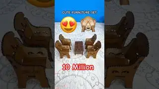 Wooden Furniture Set for  Girls |  Kids Toys 🪑✨