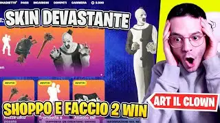 SHOPPO e Faccio 2 WIN con ART IL CLOWN su Fortnite #fortnite #fortniteita #smi_ii