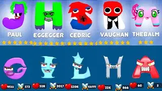 ALPHABET FUSION: MERGE MONSTER VS MERGE ALPHABET FOOD BATTLE- PlayGame - iOS, Android Part 1
