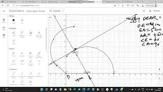 NCERT CLASS 8 MATHS CHAPTER 4 THROUGH SOFTWARE GEOGEBRA IN HINDI 8TH गणित प्रश्नावली 4.4 हल VIDEO 1