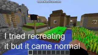 Minecraft - Corrupted/Glitched Village (WEIRD)