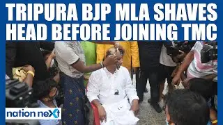 Tripura BJP MLA Ashish Das shaves head before joining TMC, says it's an act of penance