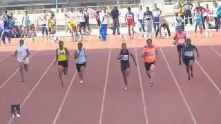 WOMEN'S 35+ 100m RUN FINAL.36th NATIONAL MASTERS ATHLETICS CHAMPIONSHIPS-2015