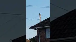 The UFO levitation on sky in UK