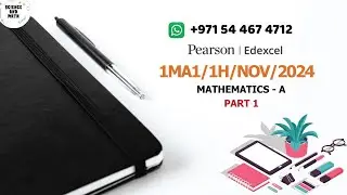 4MA1/1H/NOV/2024/(PART1) | Edexcel International GCSE Mathematics A  | Science And Math PAPERS