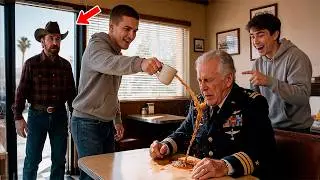 Se Burlaron De Un Veterano Anciano En La Cafetería Sin Saber Que Era El Padre De Chuck Norris