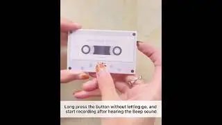 Retro Cassette Tape Voice Recording Greeting Card &ndash; Unique Gift for Loved Ones