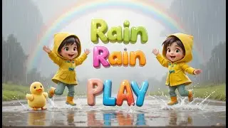 Rain Rain Play | Drip Drop Rainy Playtime | Splash Splash Puddle Fun | Happy Rainy Day Song
