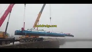 Cutter Suction Dredger Is Loading #dredge #dredgepump #dredger #sand #sandpump #pump