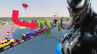 TRANSPORTING A FULL COLORED CAR IN THE SKY OBSTACLE