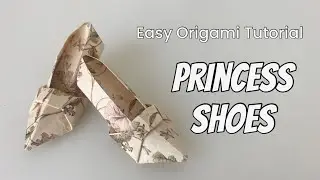PRINCESS SHOES | How to Make Shoes with Paper | Easy Origami Tutorial | DIY Crafts for Beginners