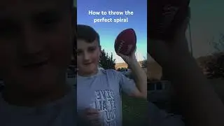 How to throw the perfect spiral#shorts #football