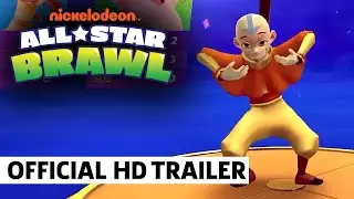 Nickelodeon All Star Brawl Aang Gameplay Showcase