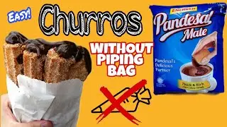 EASY CHURROS RECIPE | Homemade | WITHOUT PIPING BAG!!