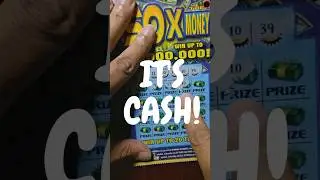 Lucky on this $10 GA Scratch Off lottery ticket.😃🍀#fun #lottery #shorts