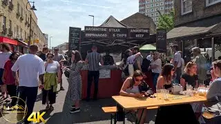 The food is incredible | Hackney Broadway Market  | Clumsy Wanderers [4K]