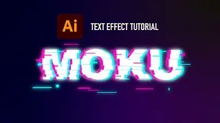 Adobe Illustrator 2023 - Digital Glitch Text Effect Tutorial