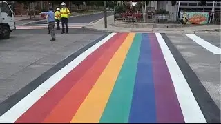 Pride crosswalk to be replaced, not meeting federal standards