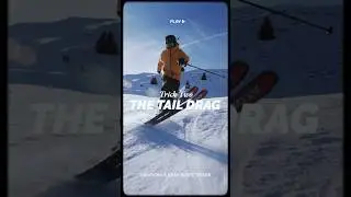 5 простых трюков на склоне | Тяга задней части лыжи ⛷️ #лыжи #шорты