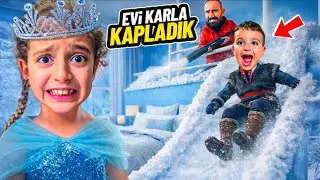 ANNEME BÜYÜK ŞOK!!POYRAZ ELİF EVİ KARLARLA KAPLADI!!