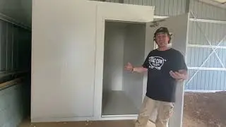 Farm Coolroom Build - Stage 1. Refrigerated Panels.