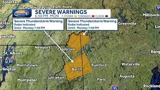 Severe thunderstorm warnings issued in NH