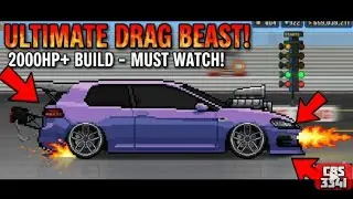 POLO GT FASTEST CAR BUILD IN PIXEL CAR RACER 755HP 🤯