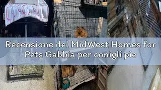 Recensione del MidWest Homes for Pets Gabbia per conigli pieghevole, lunga 63,5 cm, con griglia per